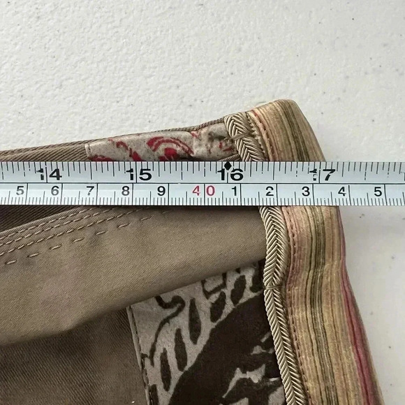 Elie Tahari Devona Skirt‎ Mushroom Women’s Size 8 Belted Side Panels Boho - Picture 14 of 16